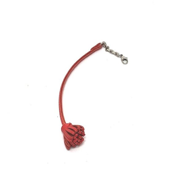 HERMES Tassel Carmenta Cheetah Petit Pompon 17 Chain charm